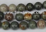 CPJ62 15.5 inches 10mm round picasso jasper gemstone beads