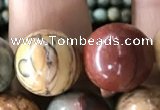 CPJ637 15.5 inches 12mm round picasso jasper beads wholesale