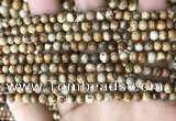 CPJ658 15.5 inches 4mm round picture jasper beads wholesale