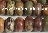 CPJ678 15.5 inches 5*8mm rondelle picasso jasper beads wholesale