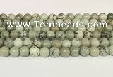 CPJ702 15.5 inches 8mm round greeting pine jasper beads