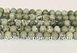 CPJ703 15.5 inches 10mm round greeting pine jasper beads