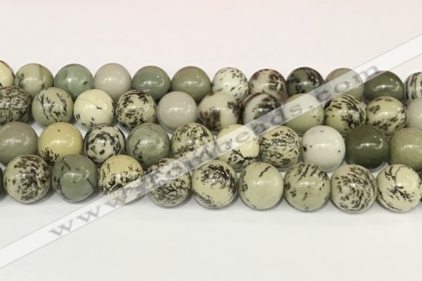 CPJ704 15.5 inches 12mm round greeting pine jasper beads