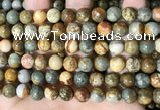 CPJ709 15.5 inches 10mm round rocky butte picture jasper beads