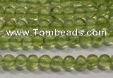 CPO101 15 inches 3mm round natural peridot beads wholesale