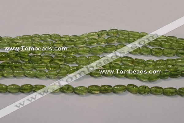 CPO111 15 inches 4*7mm rice natural peridot beads wholesale