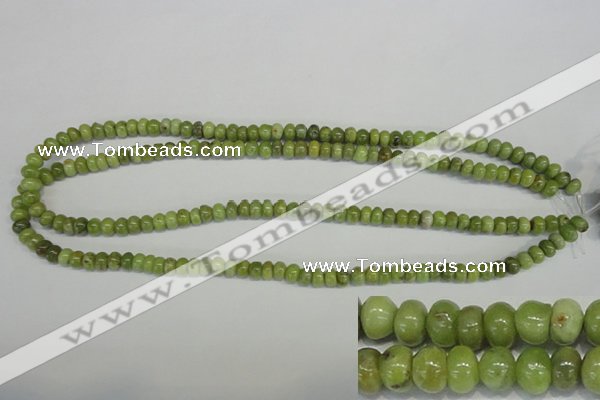 CPO22 15.5 inches 4*6mm rondelle olivine gemstone beads wholesale