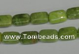 CPO35 15.5 inches 8*12mm rectangle olivine gemstone beads wholesale