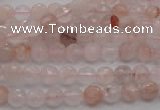 CPQ202 15.5 inches 6mm faceted round natural pink quartz beads