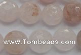 CPQ206 15.5 inches 14mm faceted round natural pink quartz beads