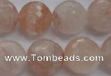 CPQ208 15.5 inches 18mm faceted round natural pink quartz beads