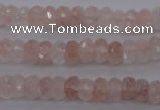 CPQ211 15.5 inches 5*8mm faceted rondelle natural pink quartz beads