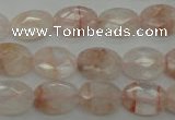 CPQ218 15.5 inches 10*14mm faceted oval natural pink quartz beads