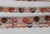 CPQ22 15.5 inches 6mm faceted round natural pink quartz beads