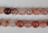 CPQ23 15.5 inches 8mm faceted round natural pink quartz beads