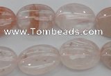 CPQ241 15.5 inches 15*20mm oval natural pink quartz beads