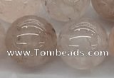 CPQ257 15.5 inches 18mm round natural pink quartz beads wholesale