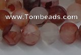 CPQ302 15.5 inches 8mm round matte pink quartz beads wholesale