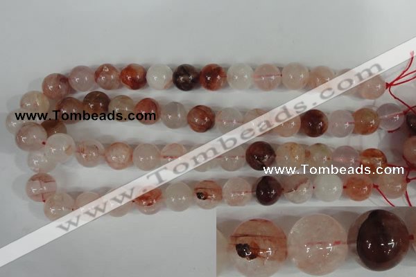 CPQ32 15.5 inches 14mm round natural pink quartz beads wholesale