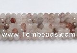 CPQ321 15.5 inches 12mm faceted round pink quartz beads