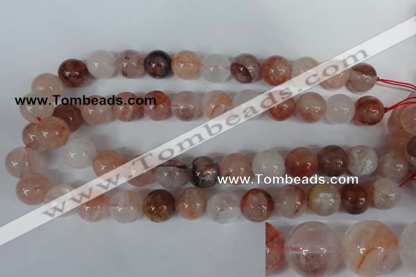 CPQ33 15.5 inches 16mm round natural pink quartz beads wholesale