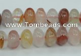 CPQ36 15.5 inches 8*12mm rondelle natural pink quartz beads