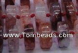 CPQ40 15.5 inches 7*15mm rondelle pink quartz beads wholesale