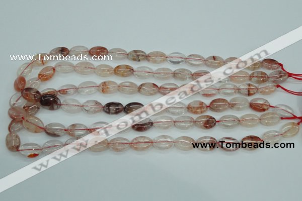 CPQ43 15.5 inches 10*14mm oval natural pink quartz beads