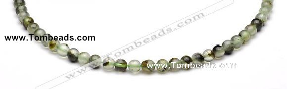 CPR01 AB grade 6mm round natural prehnite stone beads Wholesale