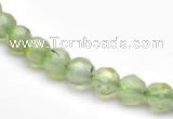 CPR04 A+ grade 6mm faceted round natural prehnite stone beads