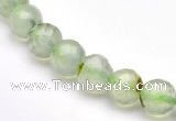 CPR05 A+ grade 8mm faceted round natural prehnite stone beads