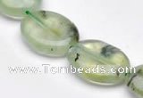 CPR10 A grade 15*20mm oval natural prehnite gemstone beads