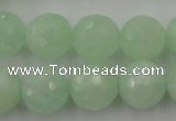 CPR116 15.5 inches 16mm faceted round natural prehnite beads wholesale