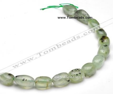 CPR17 A grade 10*18mm freeform natural Prehnite gemstone beads