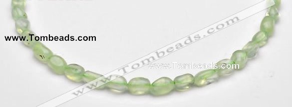 CPR19 A+ grade 7*10mm freeform natural Prehnite gemstone beads