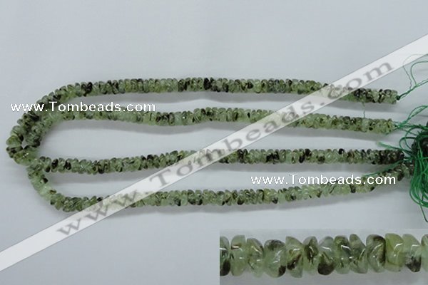 CPR200 15.5 inches 3*7mm natural prehnite chips beads wholesale