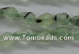 CPR204 15.5 inches 5*8mm faceted teardrop natural prehnite beads