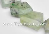 CPR21 Freeform A grade natural Prehnite gemstone beads Wholesale