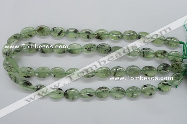 CPR222 15.5 inches 12*16mm oval natural prehnite beads wholesale