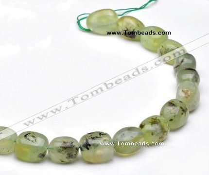 CPR23 A grade 12*18mm pebble shape natural Prehnite stone beads