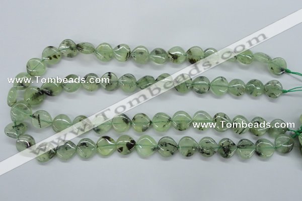 CPR230 15.5 inches 14*14mm heart natural prehnite beads wholesale