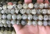 CPR354 15.5 inches 13mm faceted round prehnite beads wholesale