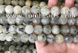 CPR355 15.5 inches 14mm faceted round prehnite beads wholesale