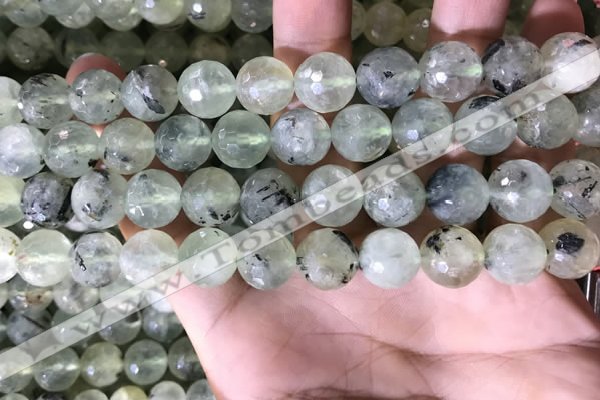 CPR360 15.5 inches 12mm faceted round prehnite beads wholesale