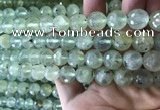 CPR364 15.5 inches 12mm faceted round prehnite gemstone beads