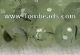 CPR411 15.5 inches 8mm faceted round prehnite gemstone beads