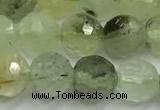 CPR437 15 inches 10mm faceted round prehnite beads