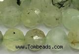 CPR438 15 inches 12mm faceted round prehnite beads