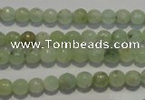 CPR51 15.5 inches 6mm faceted round natural prehnite beads