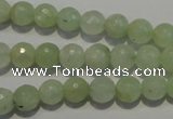 CPR52 15.5 inches 8mm faceted round natural prehnite beads